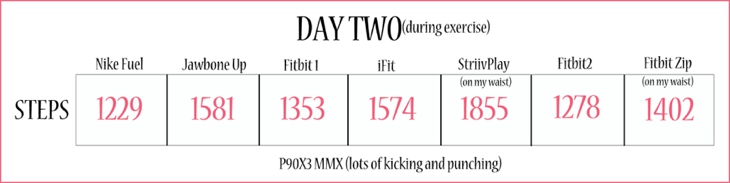 pedometerdaytwoexercise