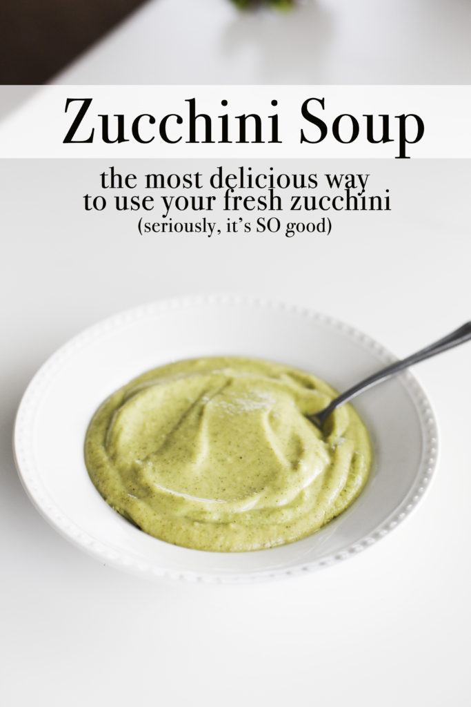 zucchini soup. GREAT way to use up garden fresh zucchini